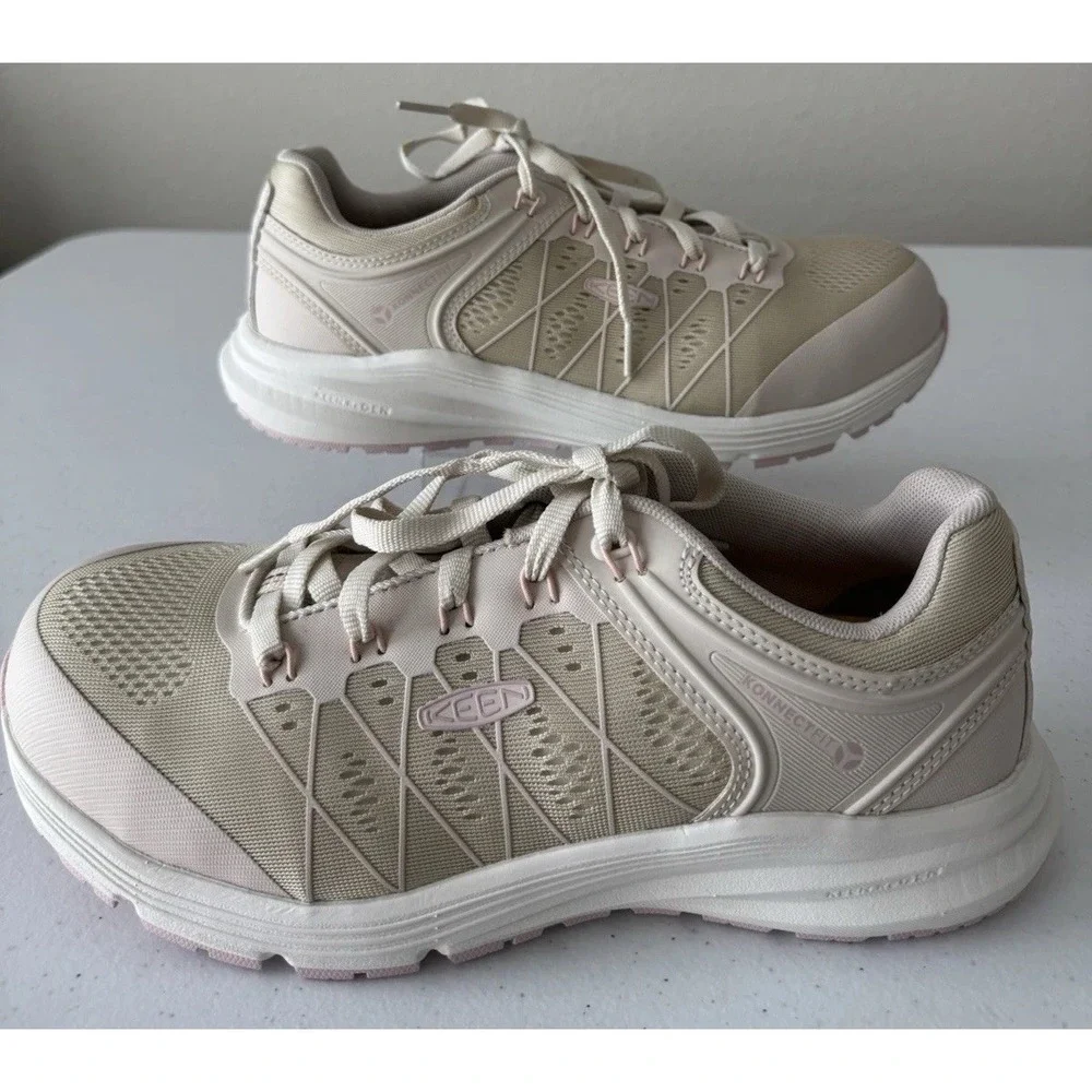 KEEN Utility Vista Energy Composite Toe Work Shoes Beige Women's Size 10M